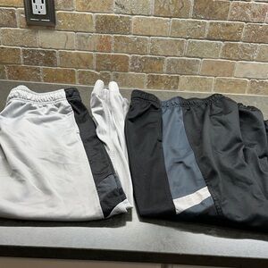 Boys “Husky” Athletic Works Gray and Black Pants - set of 2